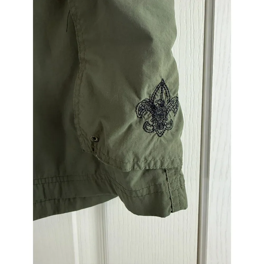 Boy Scouts of America Centenniel Uniform Short Green Cargo Pockets Adult S Small